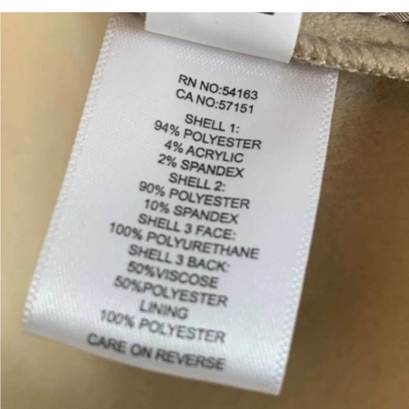 Kenneth Cole Open Front Pea Coat Size Medium Cream Gold NWT - Picture 5 of 6